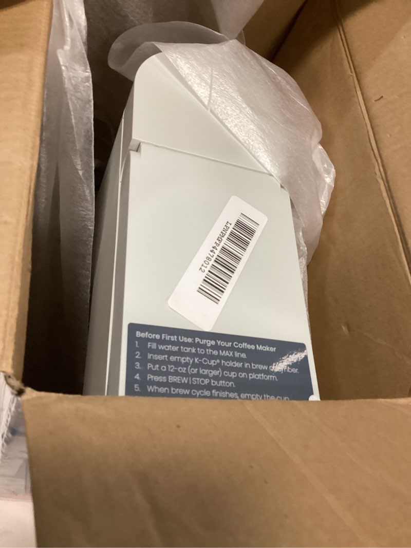 Condition photo showing item condition for Chefman Single Serve Coffee Maker, Works with K-Cup & Grounds Concrete