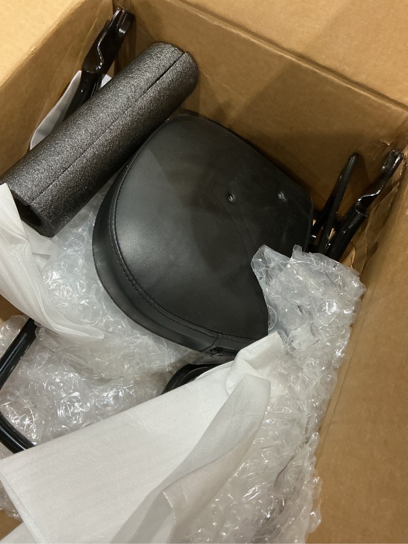 Condition photo showing As Is for mofun street glide sissy bar detachable passenger backrest pad compatible with harley touring road king road electra glide 2009-2025 gloss black 09-24 black