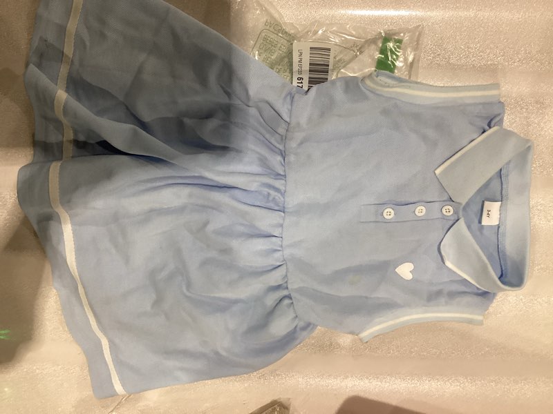 *some stainage* Little Toddler Girl Sporty Dress Summer Clothes Ruffle Sleeveless Kids Dresses Sport Causal Beach Sundress Girl Outfits 3-4T Blue