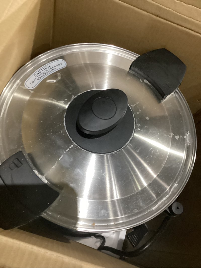 Condition photo showing Good Condition for SYBO SR-CP-100B Commercial Grade Stainless Steel Percolate Coffee Maker Hot Water Urn for Catering, 100-Cup 16 L, Metallic 16L Metallic