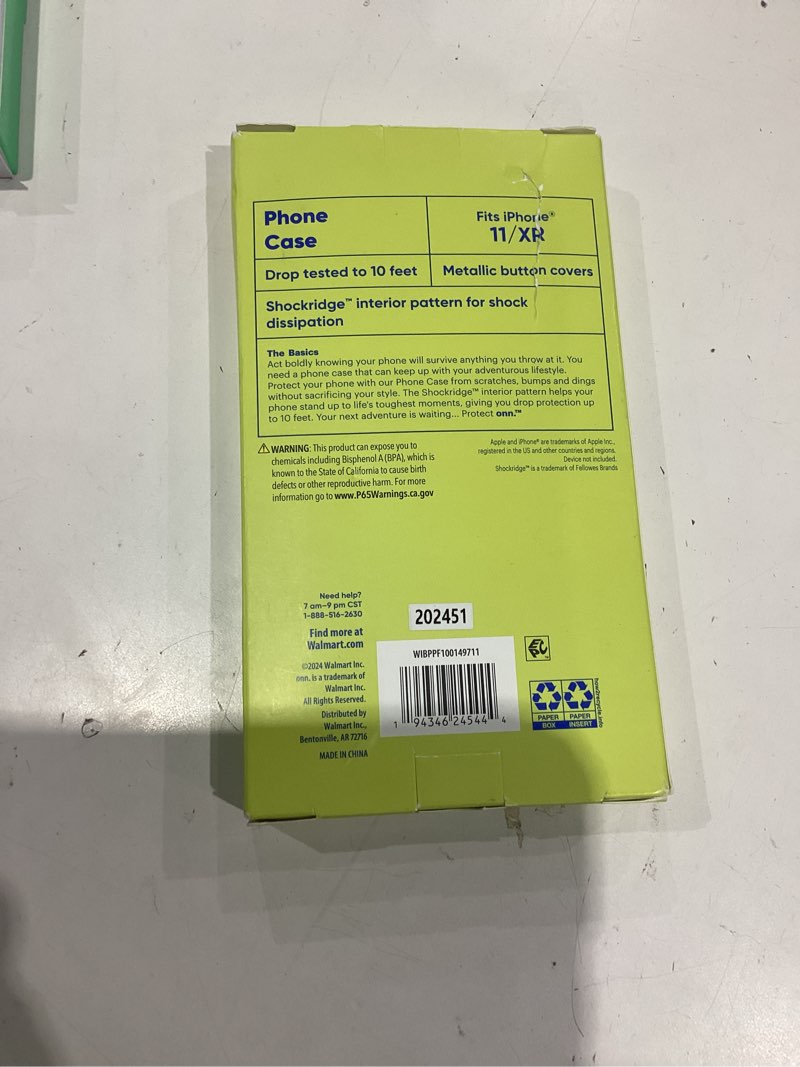 Condition photo showing Good Condition for iphone 11 /xr case protect onn clear with floral pattern