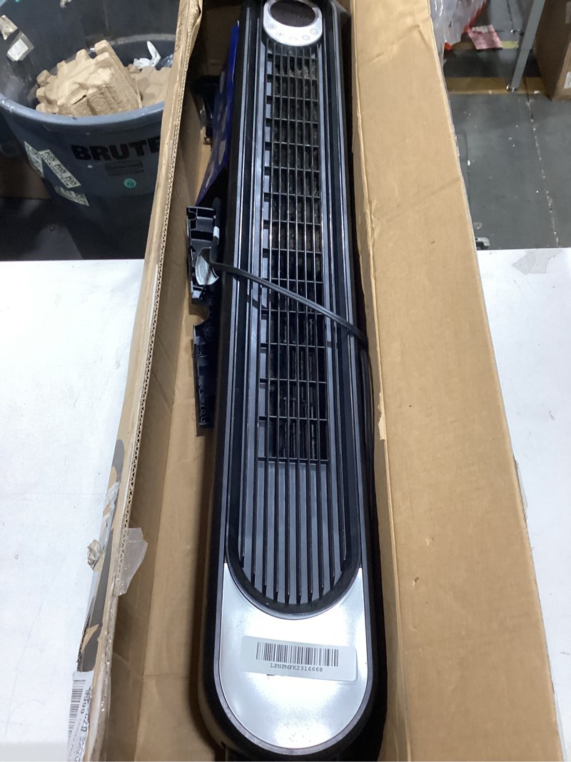 Condition photo showing As Is for dreo tower fan 42 inch,quiet oscillating bladeless fan with remote, 6 speeds, 4 modes, led display, 12h timer, black floor standing fan powerful for indoor home bedroom office room black standard fan