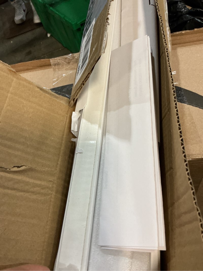 Condition photo showing Good Condition for 1 Set Peel and Stick Door Moulding Trim Kit Premade Wall Moulding Panels Flexible Self Adhesive 3D Wainscoting Panels for Mirror Window Frame Decor (Top 22"x36" and Bottom 22"x24") Top 22"x36" and Bottom 22"x24" 1