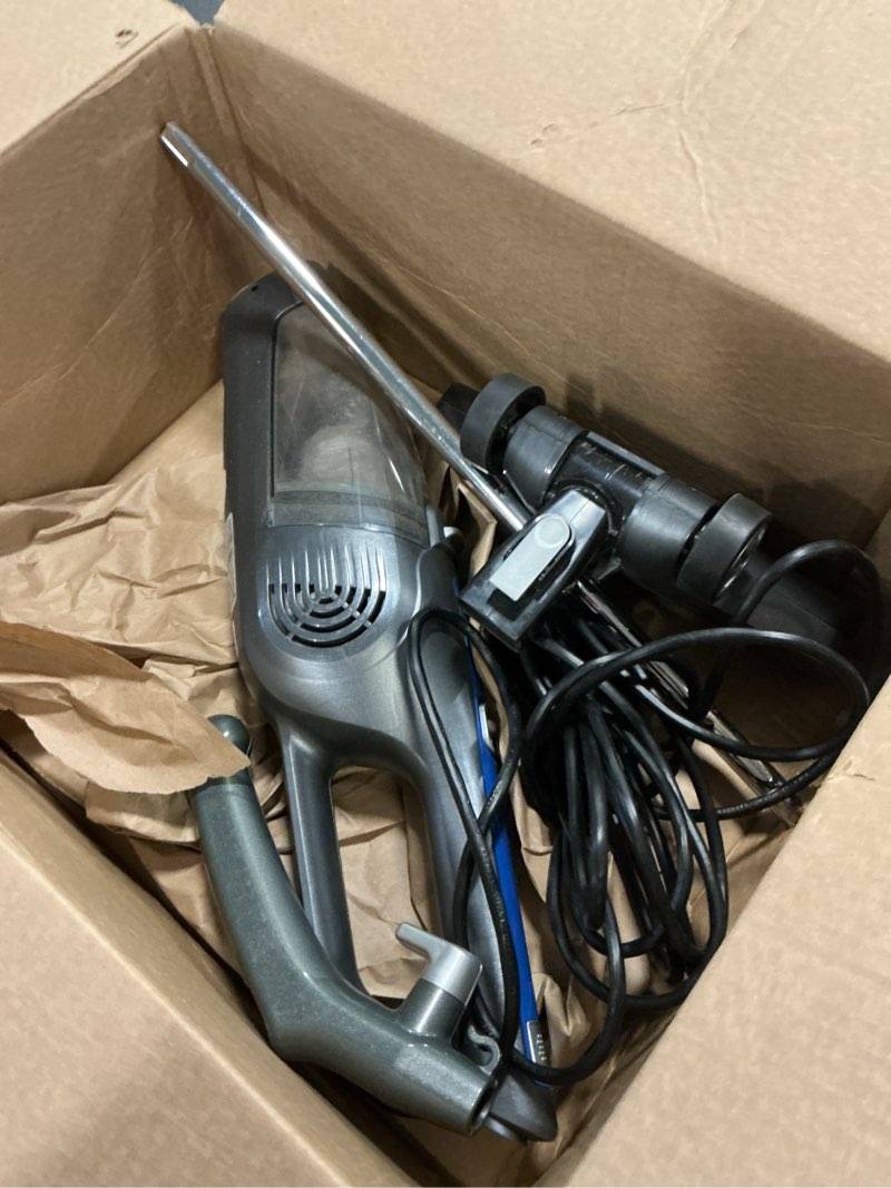 Condition photo showing As Is for Eureka Corded Stick Vacuum Cleaner for Home Pet Hair, Lightweight Stick Vacuum Cleaner with Powerful Suction for Carpet Tile and Hard Floor, Blue, 3-in-1 Handheld Vac NES312 3-in-1 Handheld Vac NES312 Blue