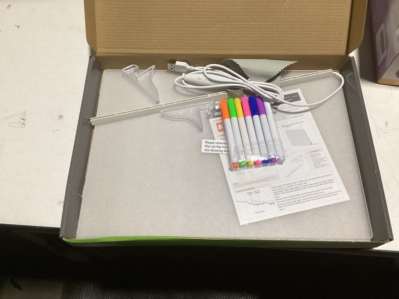 Condition photo showing Good Condition for Lumiboard Led Drawing Board, Rechargeable Lumi Board Led Drawing Tablet 13.8"X10", LEDs Drawing Board 4 Modes & 7 Colors, Light Up Drawing Boards Power Connection