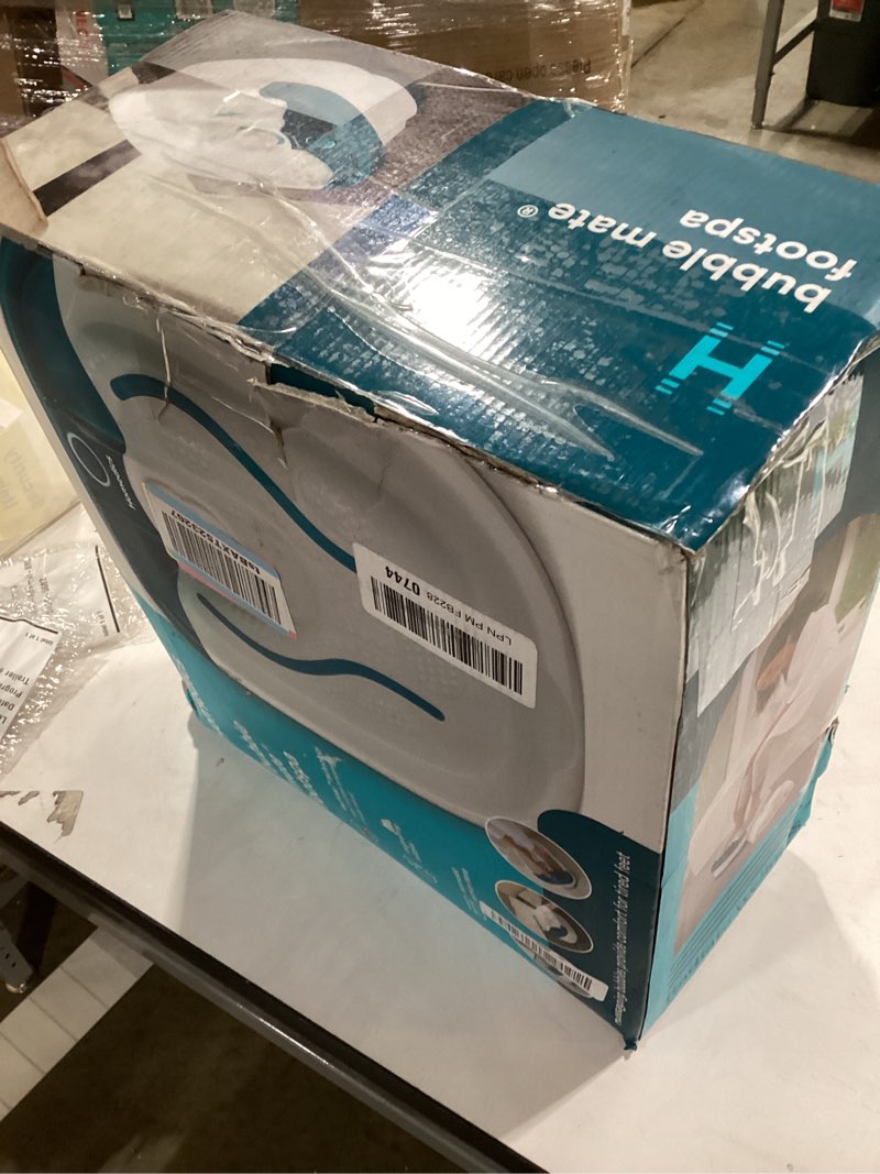 Condition photo showing Good Condition for HoMedics Bubble Mate Foot Spa, Toe Touch Controlled Foot Bath with Invigorating Bubbles and Splash Proof, Raised Massage nodes and Removable Pumice Stone
