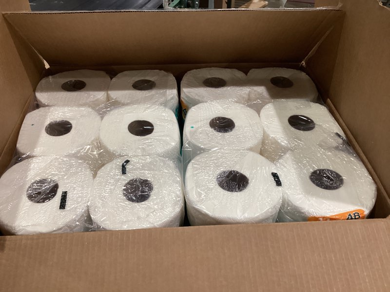Condition photo showing New/Like New for Angel Soft Toilet Paper with Fresh Lavender Scented Tube, 48 Mega Rolls = 192 Regular Rolls, Soft and Strong Toilet Tissue Mega 48 Rolls (320 Sheets each)