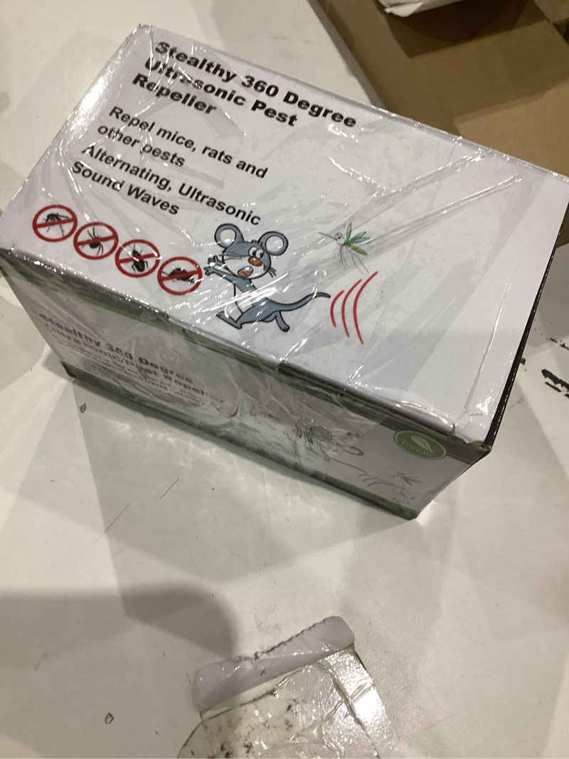 Condition photo showing New/Like New for 2026 Upgraded Mouse Repellent Ultrasonic Plug in Mice Repellent Indoor Control for Rodent Rat Mouse Mice Squirrel 3 IN1 Electronic Repellent Devices for House Garage Basement Attic 2 Pack