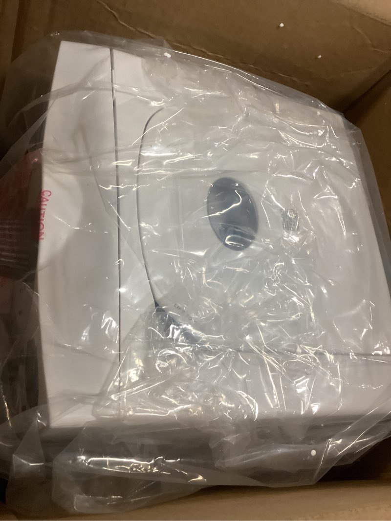 Condition photo showing New/Like New for singing machine portable karaoke machine for adults & kids with wired microphone, white - built-in speaker, bluetooth with led disco lights - karaoke system with cd+g player & usb connectivity white home karaoke