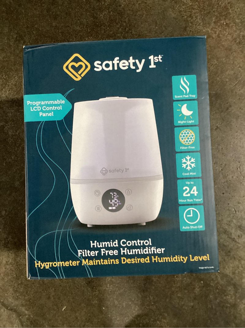 Condition photo showing Good Condition for safety 1st easy-fill cool mist humidifier programmable lcd control panel