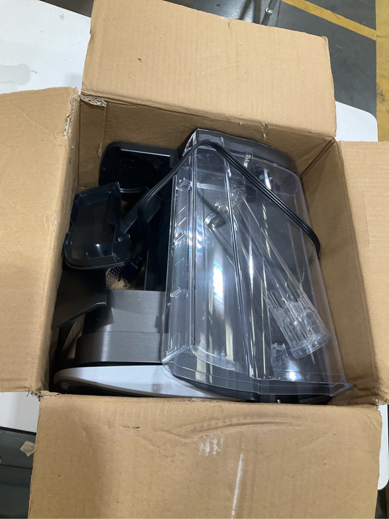 Condition photo showing As Is for keurig k-elite single serve k-cup pod coffee maker, with strength and temperature control, iced coffee capability, 8 to 12oz brew size, programmable, brushed slate