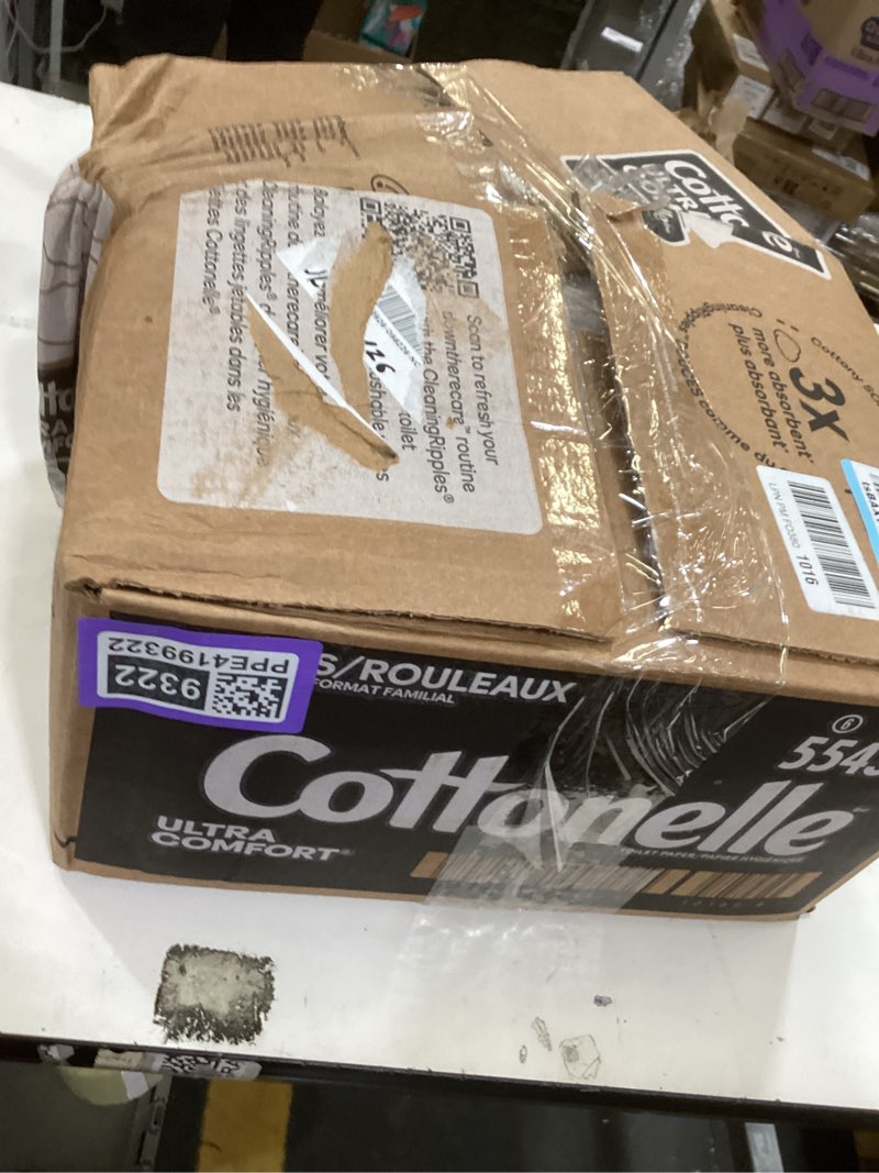 Condition photo showing Good Condition for cottonelle ultra comfort toilet paper with cushiony cleaningripples texture, strong bath tissue, 24 