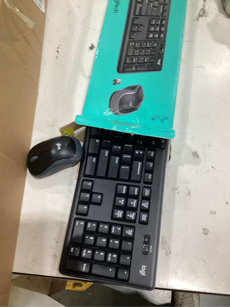 Condition photo showing Good Condition for logitech mk270 wireless keyboard and mouse combo for windows, 2.4 ghz wireless, compact mouse, 8 multimedia and shortcut keys, 2-year battery life, for pc, laptop - black black 1 pack combo