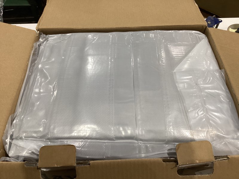 Condition photo showing New/Like New for 74" ×50" Large Baby Playpen, Baby Playard for Babies and Toddlers, Play Pens for Indoor & Outdoor, Sturdy Safety Play Yard with Soft Breathable Mesh, Anti-Fall, Grey (with MAT) 74 x 50 IN+MAT Grey