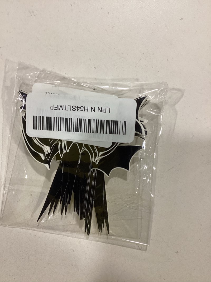 36Pcs Halloween Black Bat Cupcake Toppers, Halloween Cake Decorations for Kids Birthday, Birthday Pa