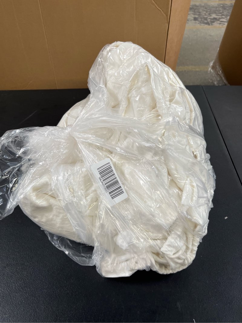 Condition photo showing Good Condition for european linen duvet cover set, king, ivory