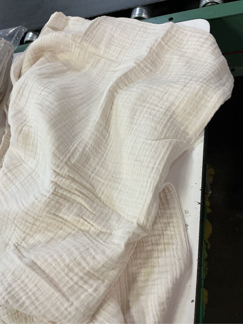 Condition photo showing Good Condition for organic cotton gauze sham set, undyed, king