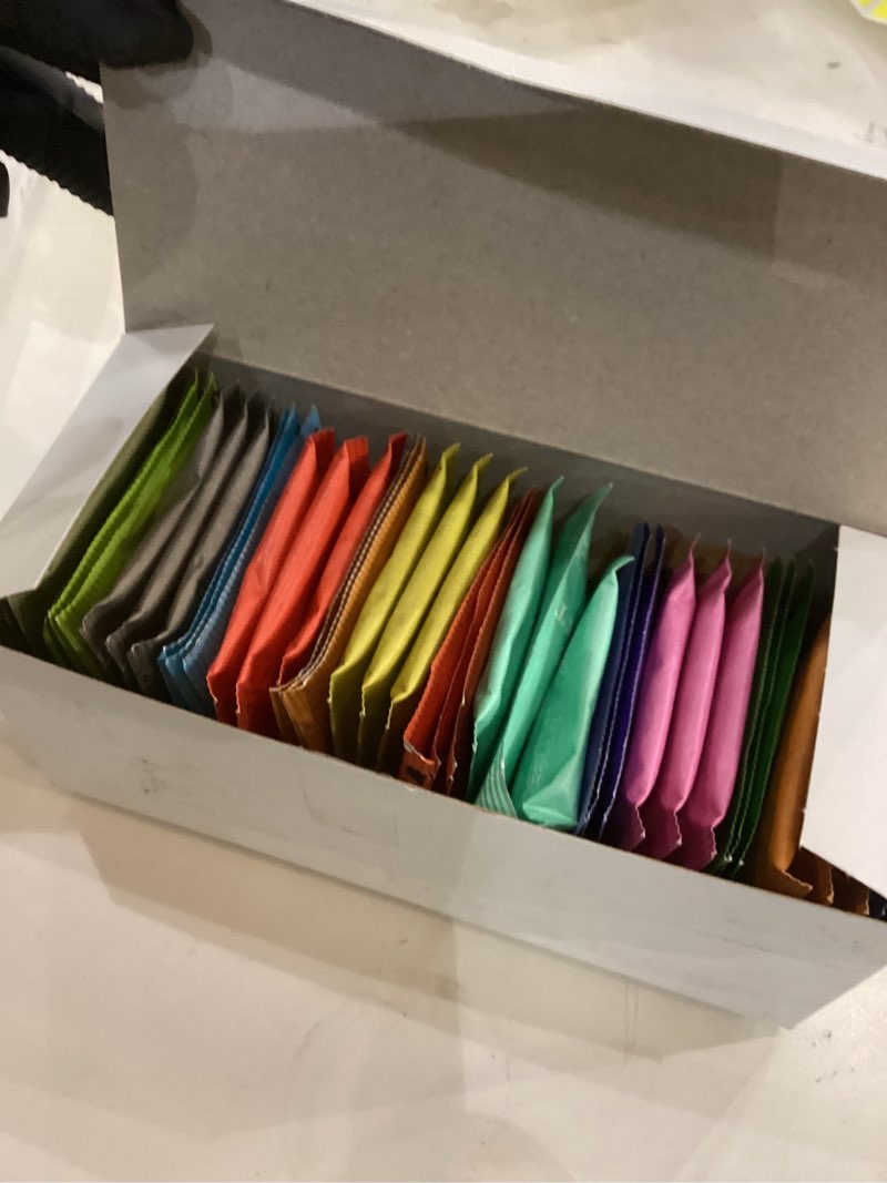 Condition photo showing New/Like New for Harney & Sons Assorted Tea Bag Sampler Bundle 42 Count With Honey Crystal Packs Great for Birthday, Hostess and Co-worker Gifts, Tea Set Gifts, Tea Variety Pack 42 Count (Pack of 1)