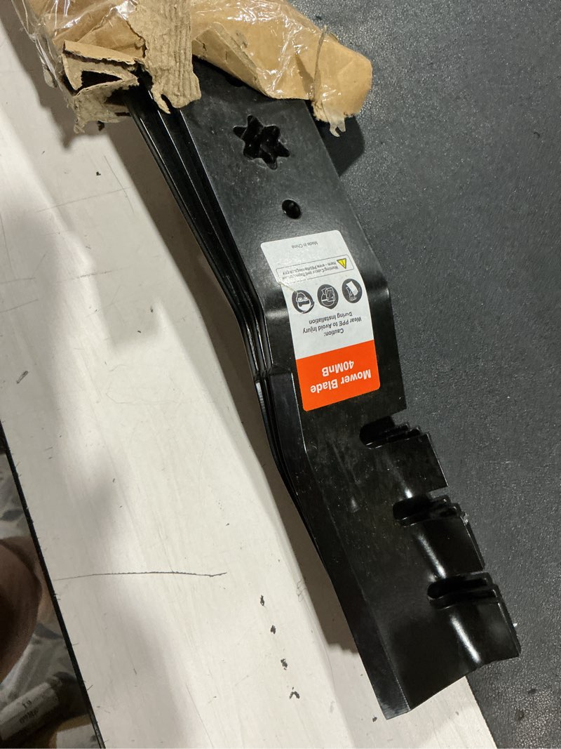 Condition photo showing Good Condition for rzt50 mulching blades for cub cadet 942-04053c 742-04053c ltx1050 lt1050 slt1550 i1050 sltx1050 50-inch cutting deck mowers