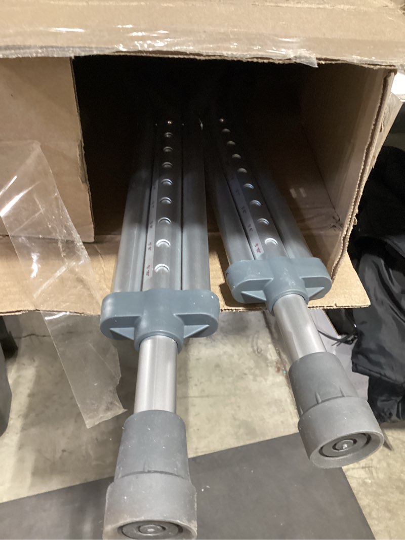 Condition photo showing As Is for Medline Lightweight Aluminum Red Dot Crutches, For Patients 5’1”–5’-9”, Walking Aid For Adults & Seniors Comfortably Supports Up To 300lbs Adult, 5’1”–5’9”