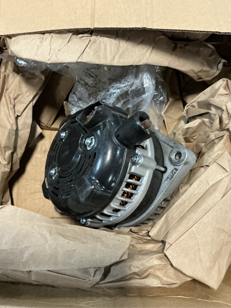 Condition photo showing As Is for detroit axle - alternator for honda pilot odyssey ridgeline acura tsx tl mdx rl zdx [130a, 14v, cw] alternator with 6-groove pulley replacement