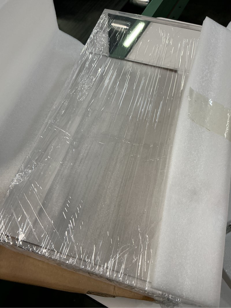 Condition photo showing Good Condition for dedc 1pcs one-piece clear acrylic case for 3 mtg commander decks closure tcg display box protective 
