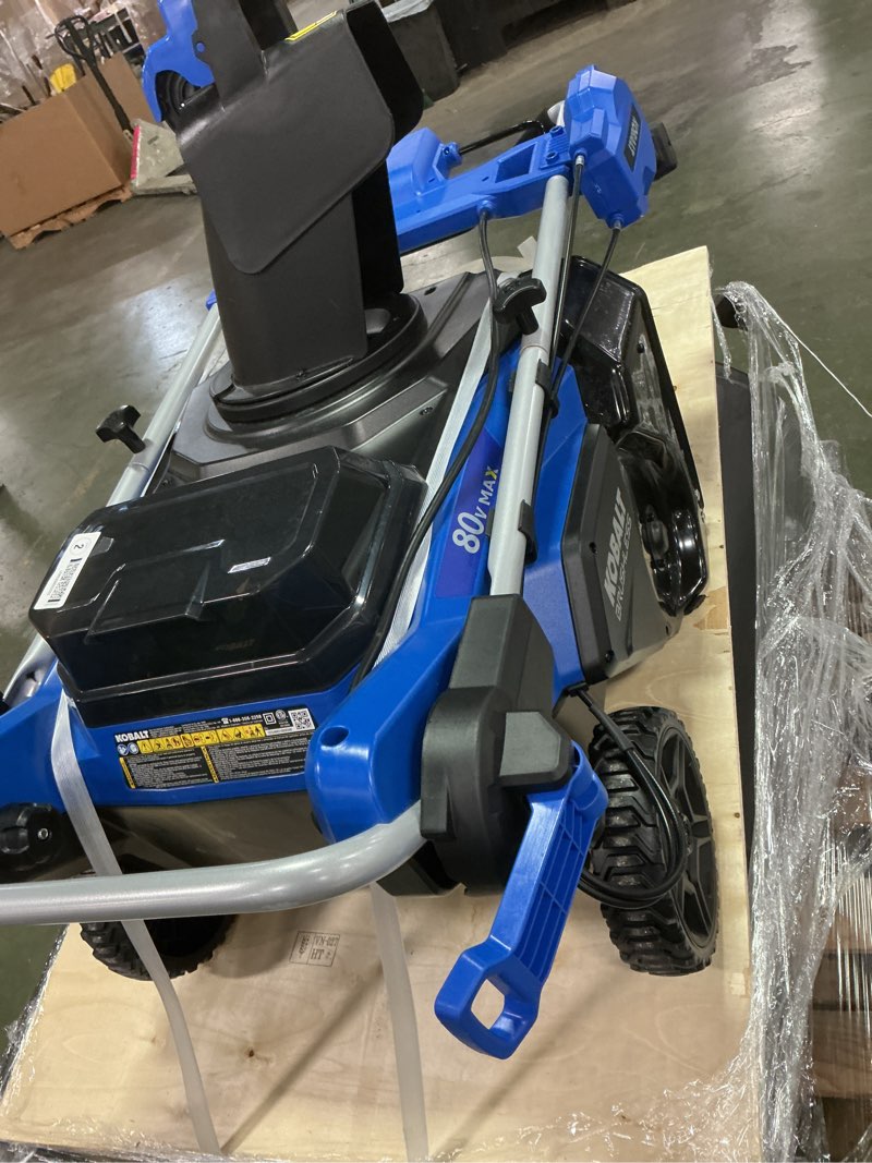 Condition photo showing Good Condition for Kobalt 80-Volt Max 22-in Single-Stage Cordless Electric Snow Blower.