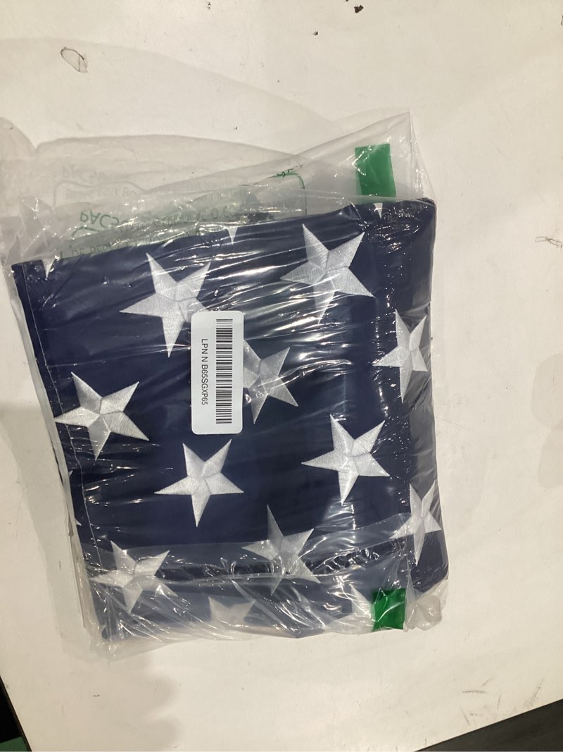 Condition photo showing Good Condition for American Flags for Outside 3x5, HeavyDuty American Flag for High Wind Outdoor, UV Protected/Sewn Stripes/Embroidered Stars/Brass Grommets, US Flag Built for The Toughest Conditions 3x5 FT