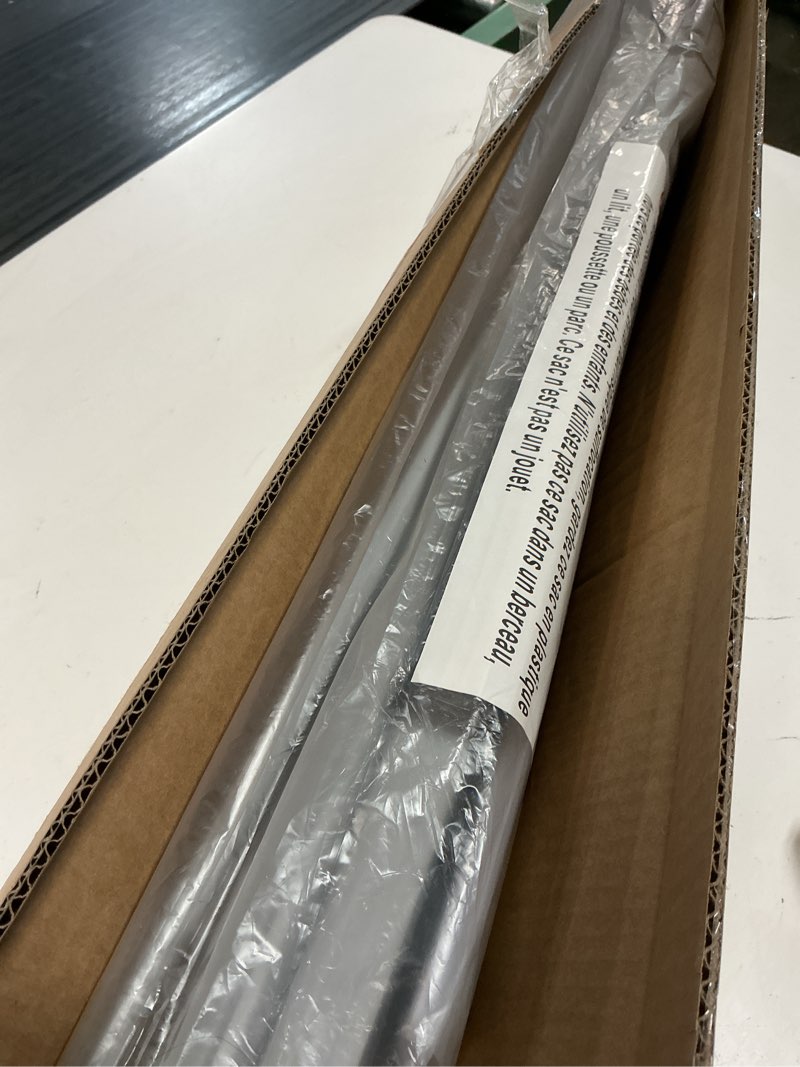Condition photo showing Good Condition for blinds for indoor windows 1" vinyl l-shaped slats cordless mini blinds for home, 31" w × 48" h - grey grey 31" w × 48" h