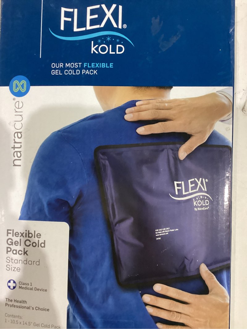 Condition photo showing New/Like New for FlexiKold Gel Ice Packs (Standard Large: 10.5" x 14.5") for Injuries Reusable, Back Pain Relief, Knee Wrap, After Surgery, Ice Pack for Knee, Shoulder - 6300-COLD by NatraCure Large (Pack of 1)