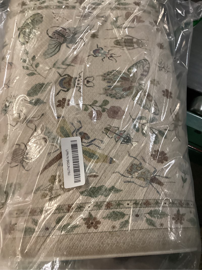 Condition photo showing Good Condition for sage green eucalyptus spring kitchen rugs sets of 2 non slip washable, botanical leaves summer spring kitchen mats for floor 2 piece home decor sage leaf