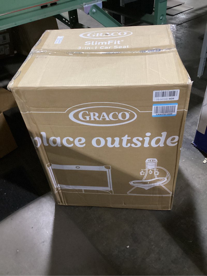 Condition photo showing As Is for Graco Slimfit 3 in 1 Convertible Car Seat | Slim & Comfy Design Saves Space in Your Back Seat, Darcie SlimFit Darcie 2.0