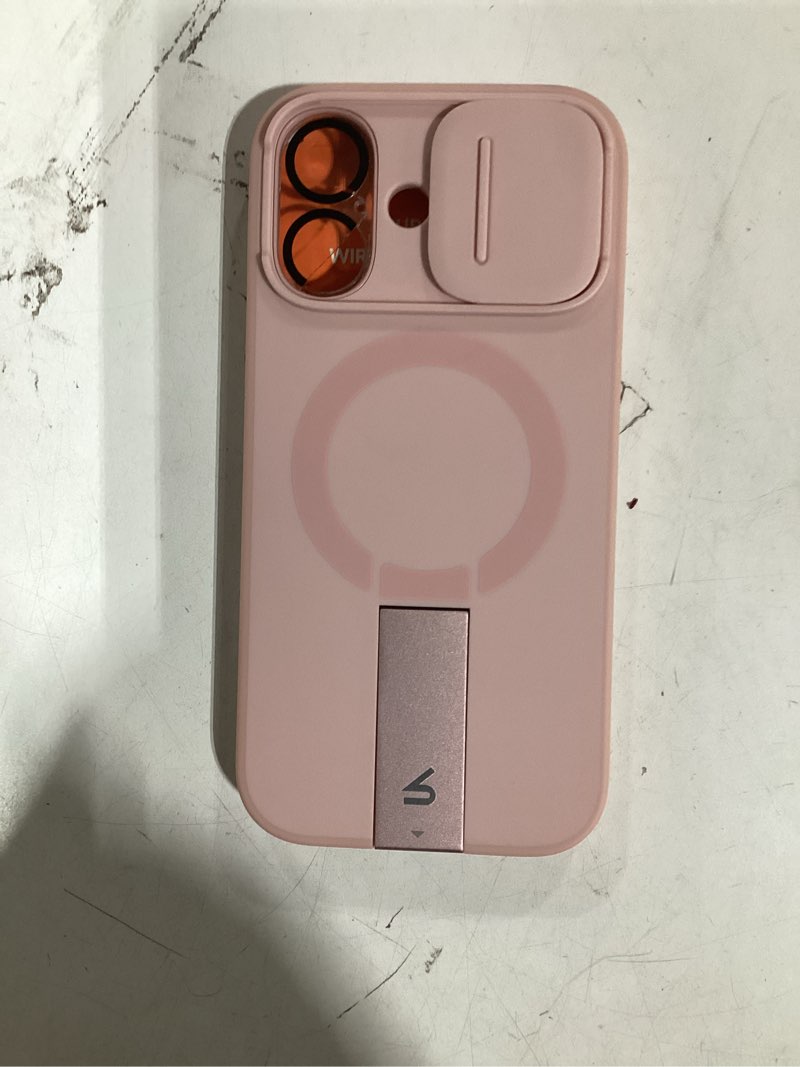 Condition photo showing Good Condition for SURITCH for iPhone 17 Case with Camera Control Cover, Camera Slide Cover and Adjustable Kickstand, Compatible with MagSafe, Shockproof Bumper Protective Cases 6.3 Inch, Pink iPhone 17-6.3'' Pink