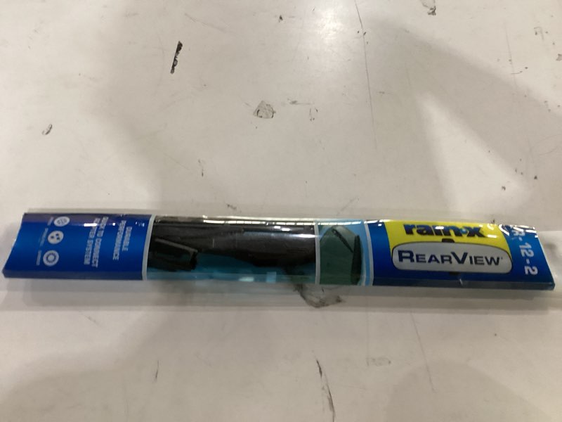Condition photo showing New/Like New for rain-x 850212 rearview wiper blade 12", oem replacement rear windshield wiper, interchangeable adapter for easy installation, all-weather & all-season performance, composite composite 12 inch