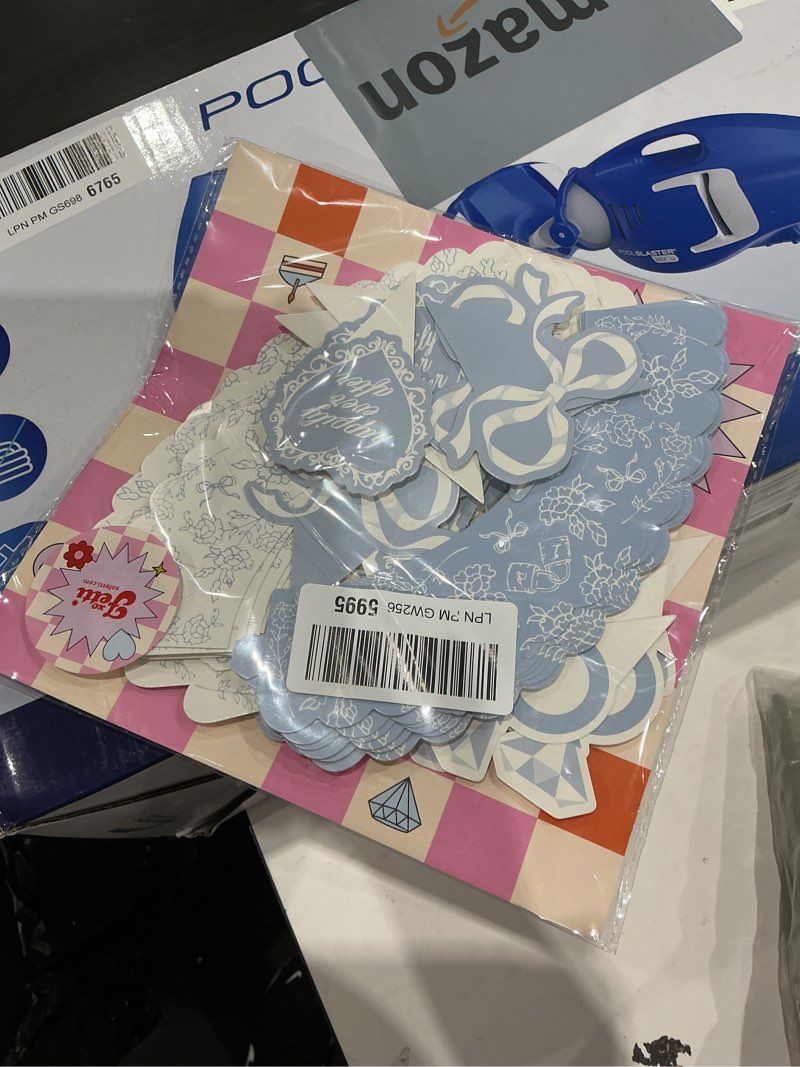 Condition photo showing Good Condition for xo, fetti bridal shower cupcake toppers + wrappers - 24 pc set | something blue, bachelorette party bows, rings, wedding cake, engagement party