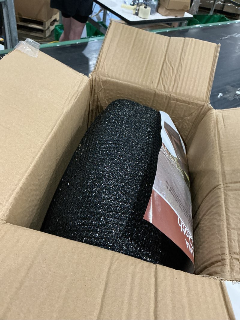 Condition photo showing Good Condition for winemana black shade cloth 50%, 30x50 ft mesh tarp - garden shade for greenhouse, patio, vegetables, plants cover and chicken coops, sun shade net for outdoor protection with reinforced grommets 30 ft x 50 ft 50%