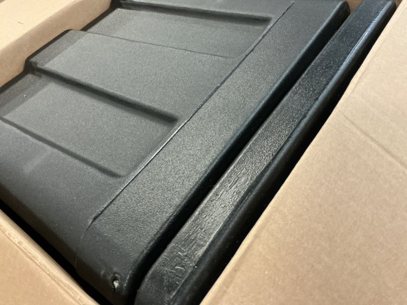 Condition photo showing Good Condition for buyers products 1717110 poly underbody truck box, toolbox for utility heavy duty work vehicles, 18 x 18 x 48 inches, black 18x18x48 inches