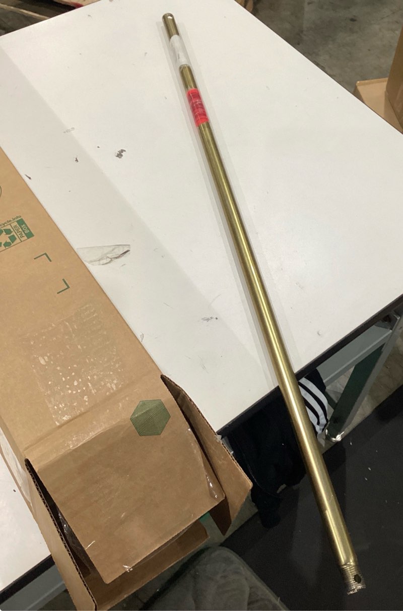 Condition photo showing As Is for craftmade - downrod series 18 in. modern bronze finish indoor/outdoor 1/2-inch i. d. ceiling fan extension downrod