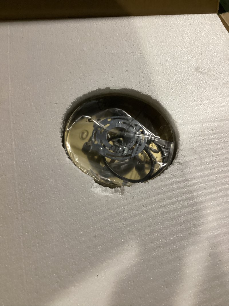 Condition photo showing Good Condition for 6 Lights Sputnik Ceiling Light Fixture,Semi Flush Mount Ceiling Light Sputnik with Milk Glass Globe, Brushed Brass Chandelier for Living Room, 25.98‘’ Large Mid Century Modern Fixture 6-Gold Lights