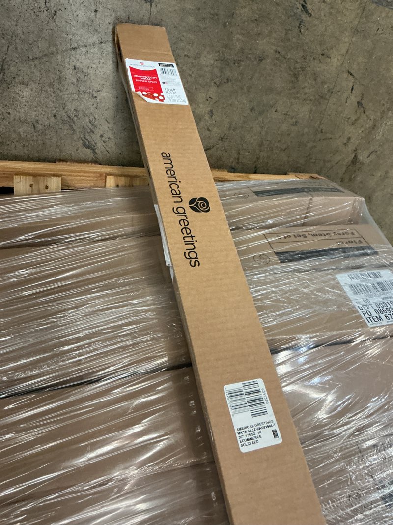 Condition photo showing New/Like New for american greetings reversible wrapping paper jumbo roll for birthdays, mother's day, father's day, graduation and all occasions, red and white polka dots (1 roll, 175 sq. ft.) (b07gzzz7vr)