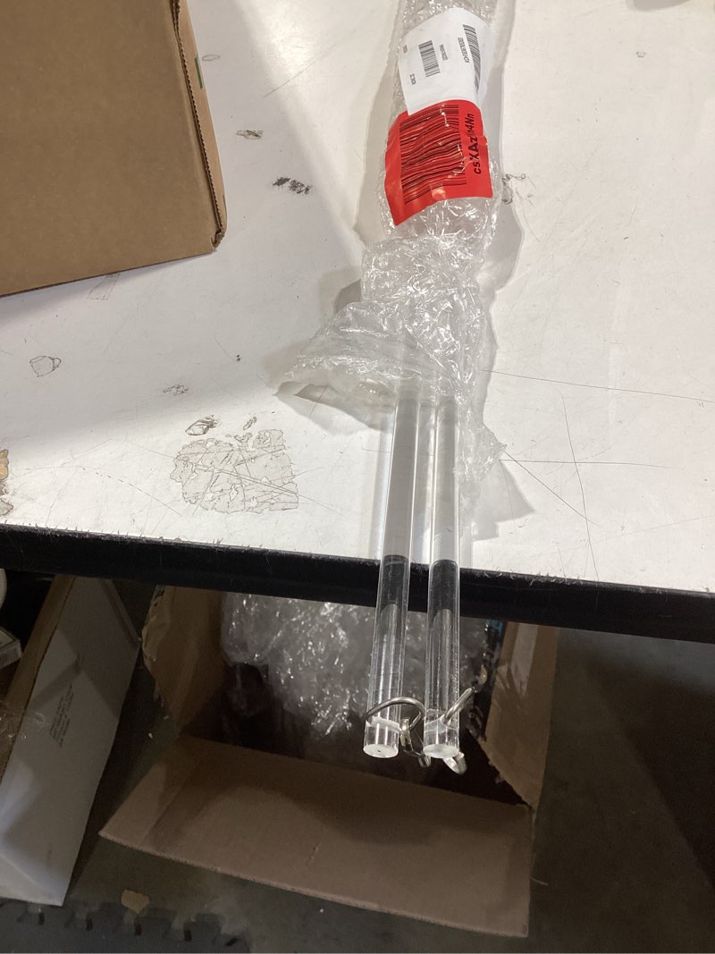 Condition photo showing Good Condition for 24 inch Curtain Pull Wand, Clear Curtain Pull Rod with Hook, Drapery Pull Wand for Easier Opening and Back - 2 Pack 24"-2 Pack Transparent