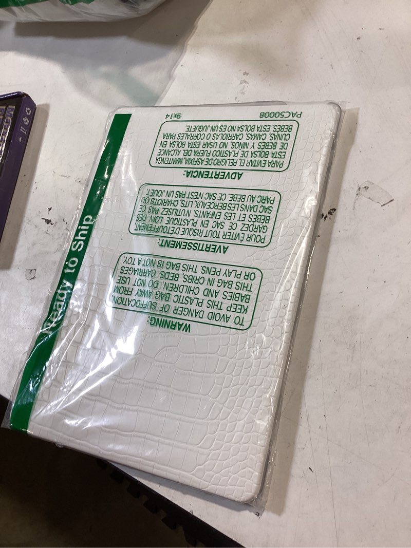 Condition photo showing Good Condition for compatible with crocodile macbook air 13 inch case 2021 2020 2019 2018 m1 a2337 a2179 a1932, textured elegant luxury aligator skin snakeskin pu leather hard shell & keyboard cover, white # white crocodile
