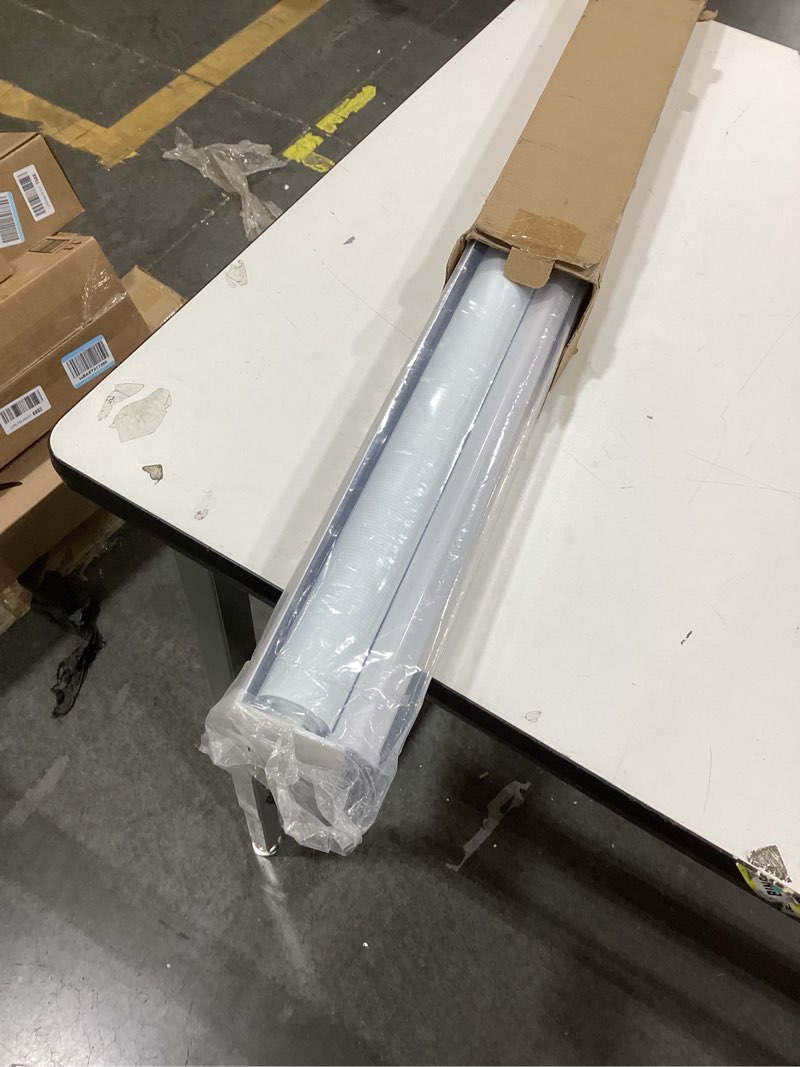 Condition photo showing Good Condition for Joydeco Cordless Zebra Blinds for Windows, Dual Layer Free-Stop Zebra Shades Privacy Light Control for Day and Night, Light Filtering Sheer Blinds for Indoor Windows (Off-White, 28" W x 75" H) Off-white 28" W x 75" H Ready Made