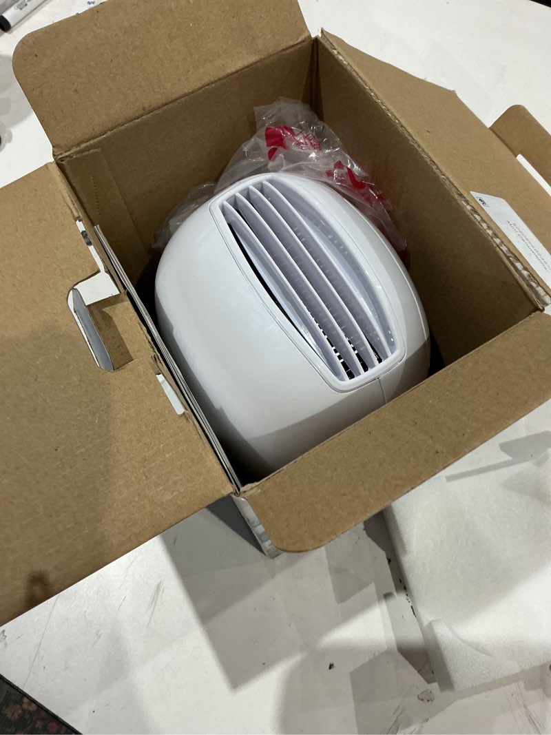 Condition photo showing As Is for pro breeze mini portable dehumidifier, 17oz ultra quiet compact peltier dehumidifier, 215 sqft 1pack