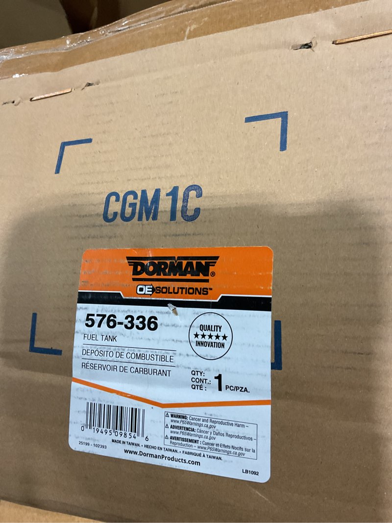 Condition photo showing New/Like New for dorman 576-336 fuel tank compatible with select chevrolet / gmc models