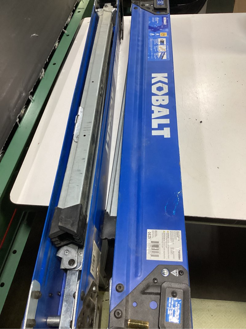 Condition photo showing As Is for kobalt 43-in w x 30-in h steel saw horse ( 1100-lb capacity) 2 piece 