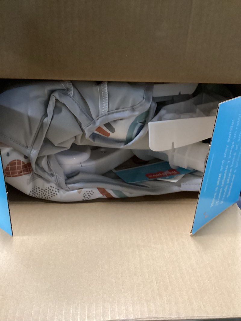 Condition photo showing Good Condition for Fisher-Price Portable Baby Chair Sit-Me-Up Floor Seat with Developmental Toys & Machine Washable Seat Pad, Rainbow Showers