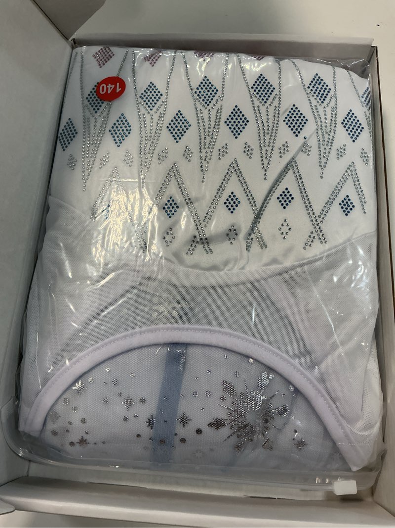 Condition photo showing Good Condition for Light Up Princess Costume for Girls Dress Up Clothes Halloween Christmas Dress for Kids Party Costume, White Purple