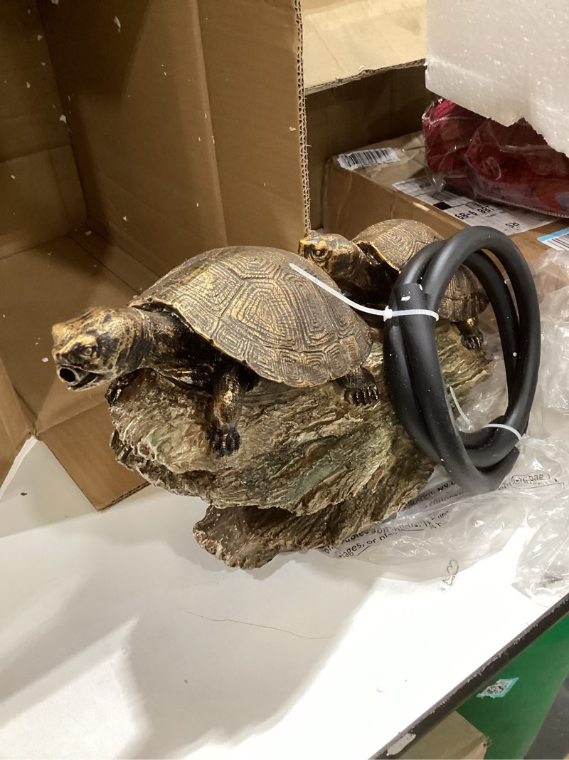 Condition photo showing Good Condition for aquascape double turtle on log spitter fountain for pond and garden, 78372