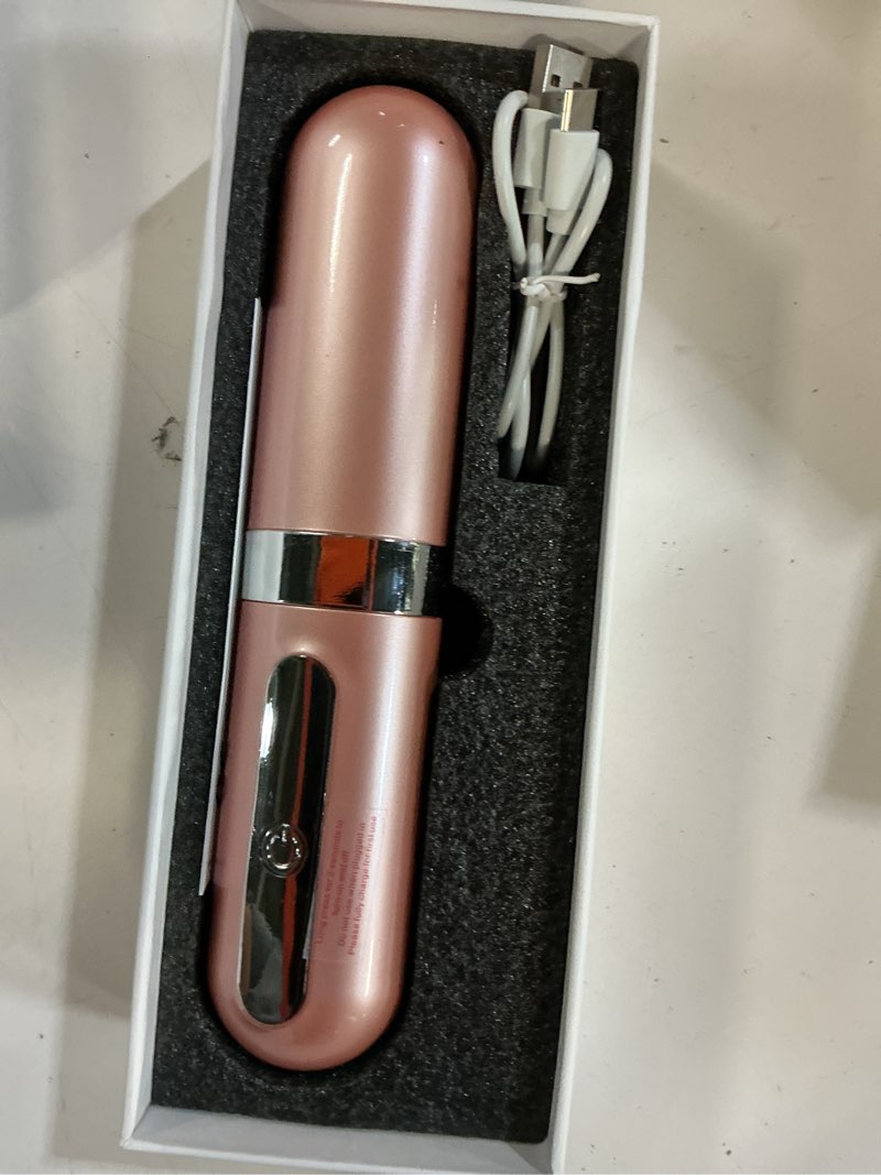 Condition photo showing Good Condition for go brush pro hair straightener brush upgraded cordless ionic anti-frizz styling brush pro 3 temp settings type-c charging portable mini straightener for all hair types pink